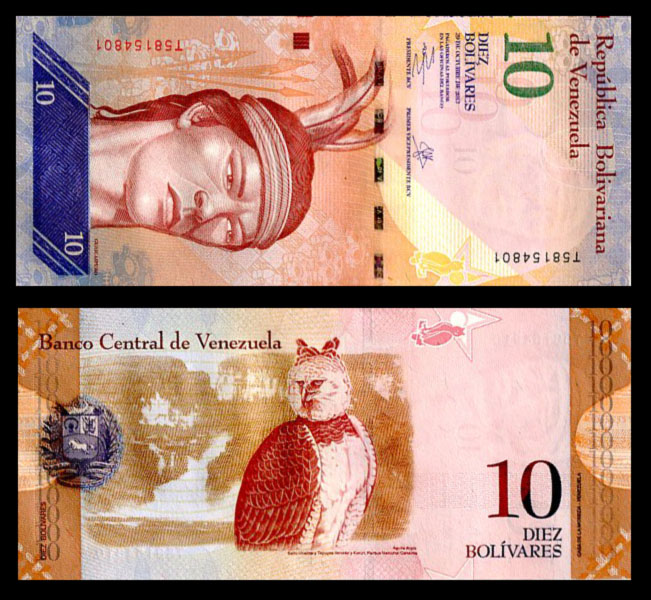 10 bolívaes